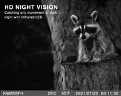 वाईफ़ाई आउटडोर शिकार ट्रेल कैमरा दृश्य स्क्रीन मोबाइल ऐप के साथ
