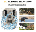 IP67 आउटडोर शिकार कैमरा इन्फ्रारेड वन्यजीव कैमरा नाइट विजन हिरण 30MP प्रोग्राम करने योग्य