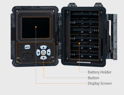 KW561 ट्रेल इन्फ्रा कैम मिनी 30MP 0.25s गति 4K वीडियो रिज़ॉल्यूशन वाटरप्रूफ सीएमओएस सेंसर एसडी मी