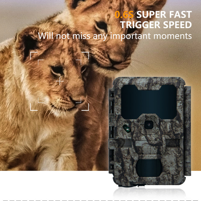 KW865 WIFI छिपा हुआ कैमरा जलरोधक IP67 20MP 0.6s ट्रिगर गति 512GB तक भंडारण रात दृष्टि निशान कैमरा