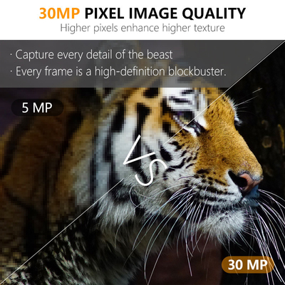 वन्यजीव कैमरा KW591 नो-ग्लू डुअल सेंसर 1080P वाटरप्रूफ IP67 0.4s ट्रिगर गति 512GB तक भंडारण शिकार कैमरा