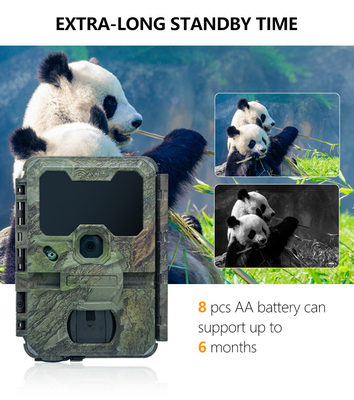 वाईफ़ाई शिकार कैमरा OEM/ODM KW866 जलरोधक IP67 512GB भंडारण 32MP 4K 0.1s ट्रिगर गति शिकार कैमरा