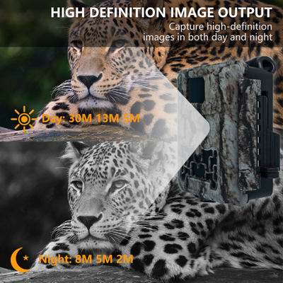 डबल लेंस के साथ छिपा हुआ कैमरा KW591 जलरोधक IP67 30MP 1080P 0.4s ट्रिगर गति वन्यजीव अनुसंधान के लिए 512GB तक रात दृष्टि
