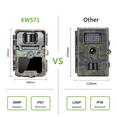 512 जीबी मेमोरी कार्ड समर्थन के साथ वन्यजीव स्काउटिंग के लिए अनुकूलन योग्य एचडी शिकार कैमरे