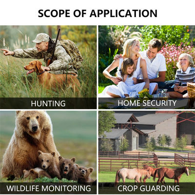 512 जीबी मेमोरी कार्ड समर्थन के साथ वन्यजीव स्काउटिंग के लिए अनुकूलन योग्य एचडी शिकार कैमरे