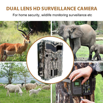 HD शिकार कैमरा Keepguard दोहरी लेंस 32MP नो-ग्लू एलईडी ट्रेल कैमरा 1080P नाइट विजन वन्यजीव के लिए शिकार खेल कैमरा