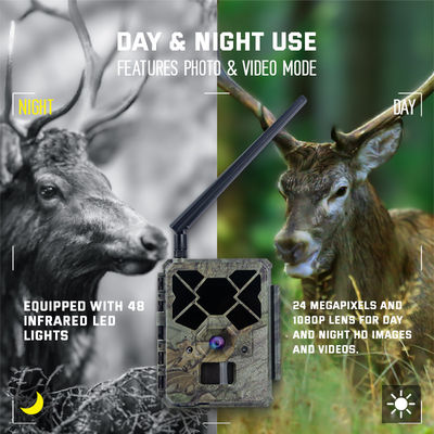 रिमोट नियंत्रित 4जी शिकार कैमरा KW886, 1080p वीडियो क्षमता और 120 फीट नाइट रेंज के साथ