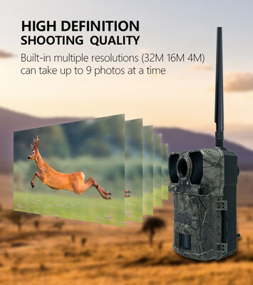 ट्रिगर गति 0.5 सेकंड 4G शिकार कैमरा 0.8 पाउंड कॉम्पैक्ट मोशन सक्रिय कैमरा दूरस्थ शिकार निगरानी के लिए