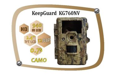 स्काउटिंग के लिए 12MP इन्फ्रारेड डिजिटल वाइल्डलाइफ कैमरा, KeepGuard 760NV