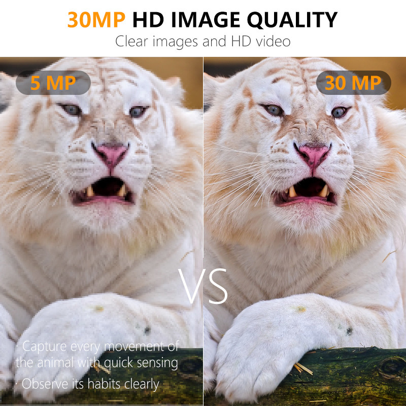 KW561 ट्रेल इन्फ्रा कैम मिनी 30MP 0.25s गति 4K वीडियो रिज़ॉल्यूशन वाटरप्रूफ सीएमओएस सेंसर एसडी मी