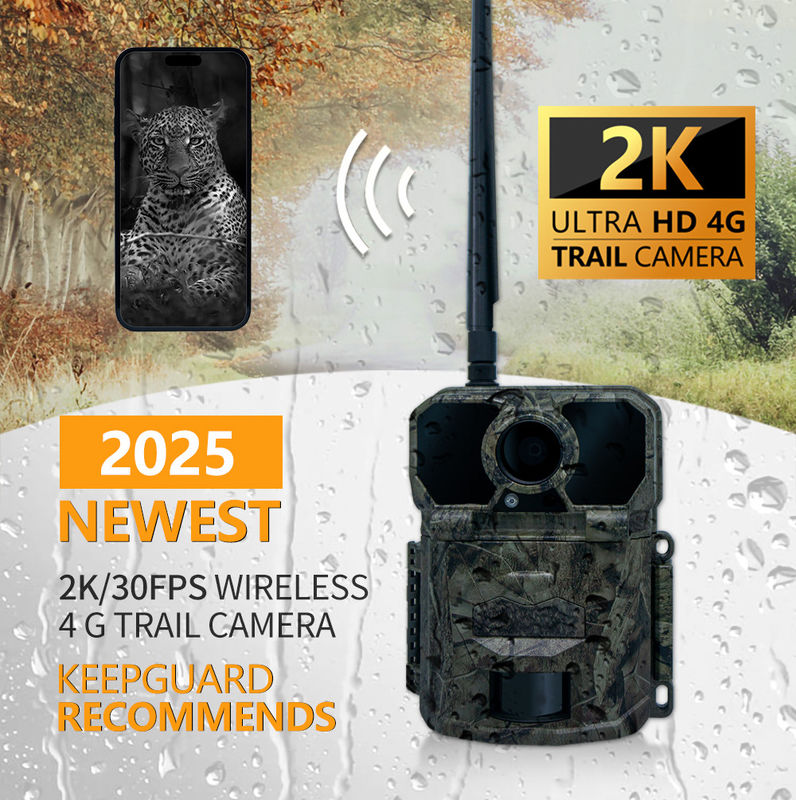 2024 नवीनतम 4G वायरलेस परीक्षण कैमरा KW896 30MP 0.15s ट्रिगर गति 100 फीट रात रेंज जलरोधक IP65 शिकार कैमरा
